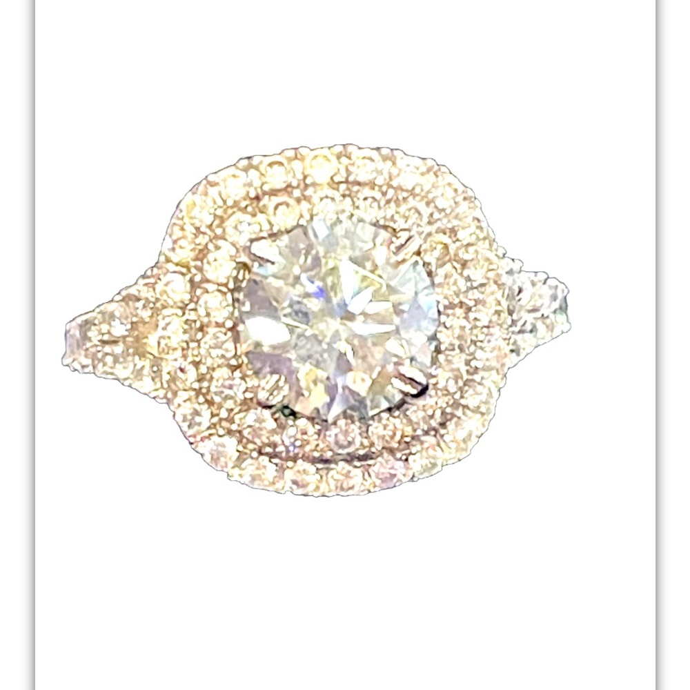 Sterling Moissanite Ring with Pizzaz!